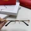 Cartier Unisex Frameless Square Sunglasses 2025 New Narrow-Rimmed Stylish Men's Sunglasses Retro American Style
