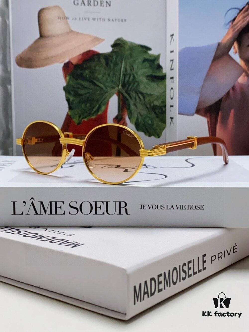 6931fb633a89a121ed54c12b Cartier 2025 New Vintage Style Wooden-Look Round Sunglasses, Fashion UV-Protective Unisex Sun Glasses CT0464S