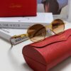 6931fb633a89a121ed54c132 Cartier 2025 New Vintage Style Wooden-Look Round Sunglasses, Fashion UV-Protective Unisex Sun Glasses CT0464S