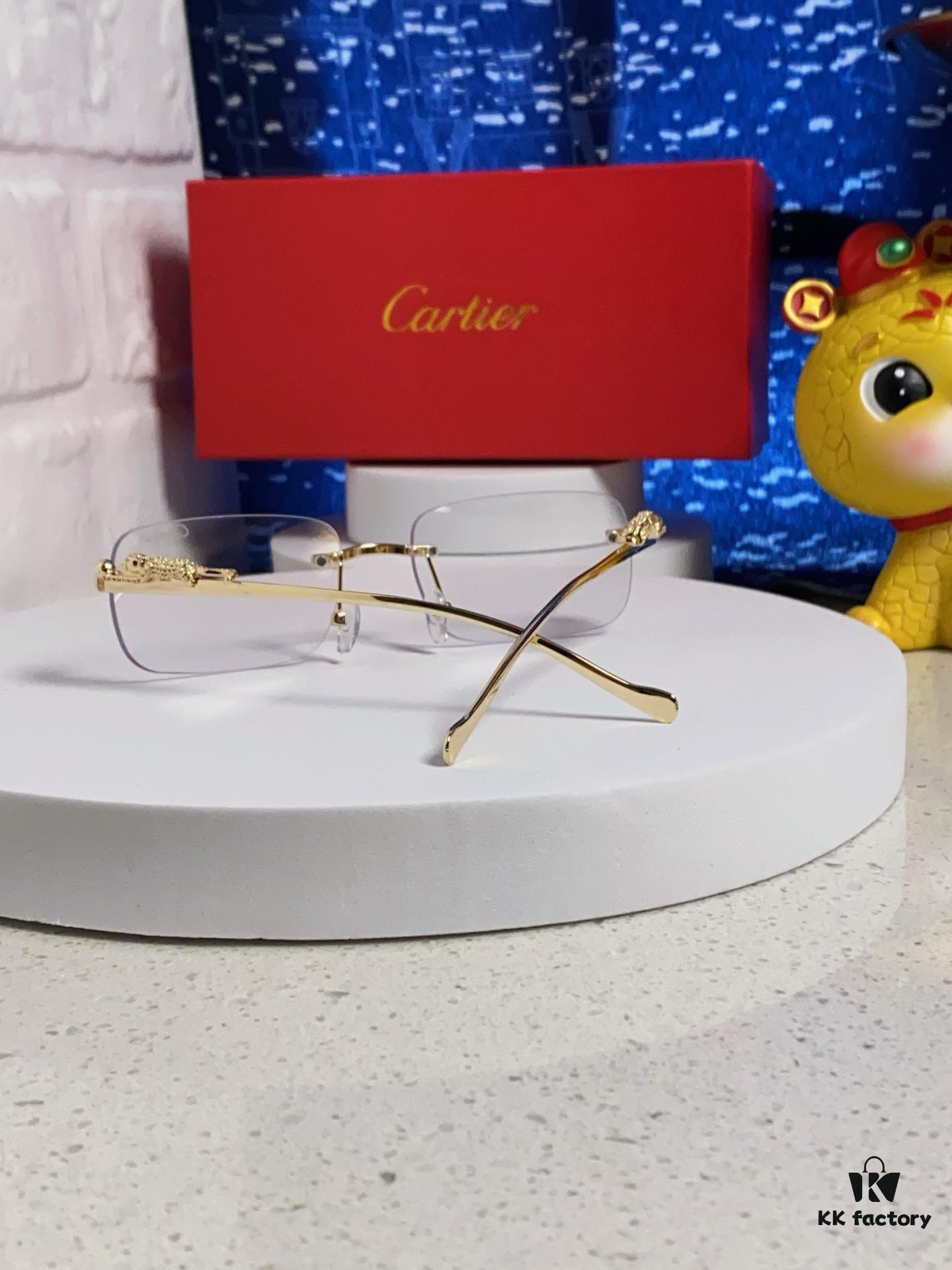 6931fb683a89a121ed54c16e Cartier 2025 New Arrival Official Website 1:1 Minimalist Luxury Sunglasses with Iconic Leopard Logo on Temple
