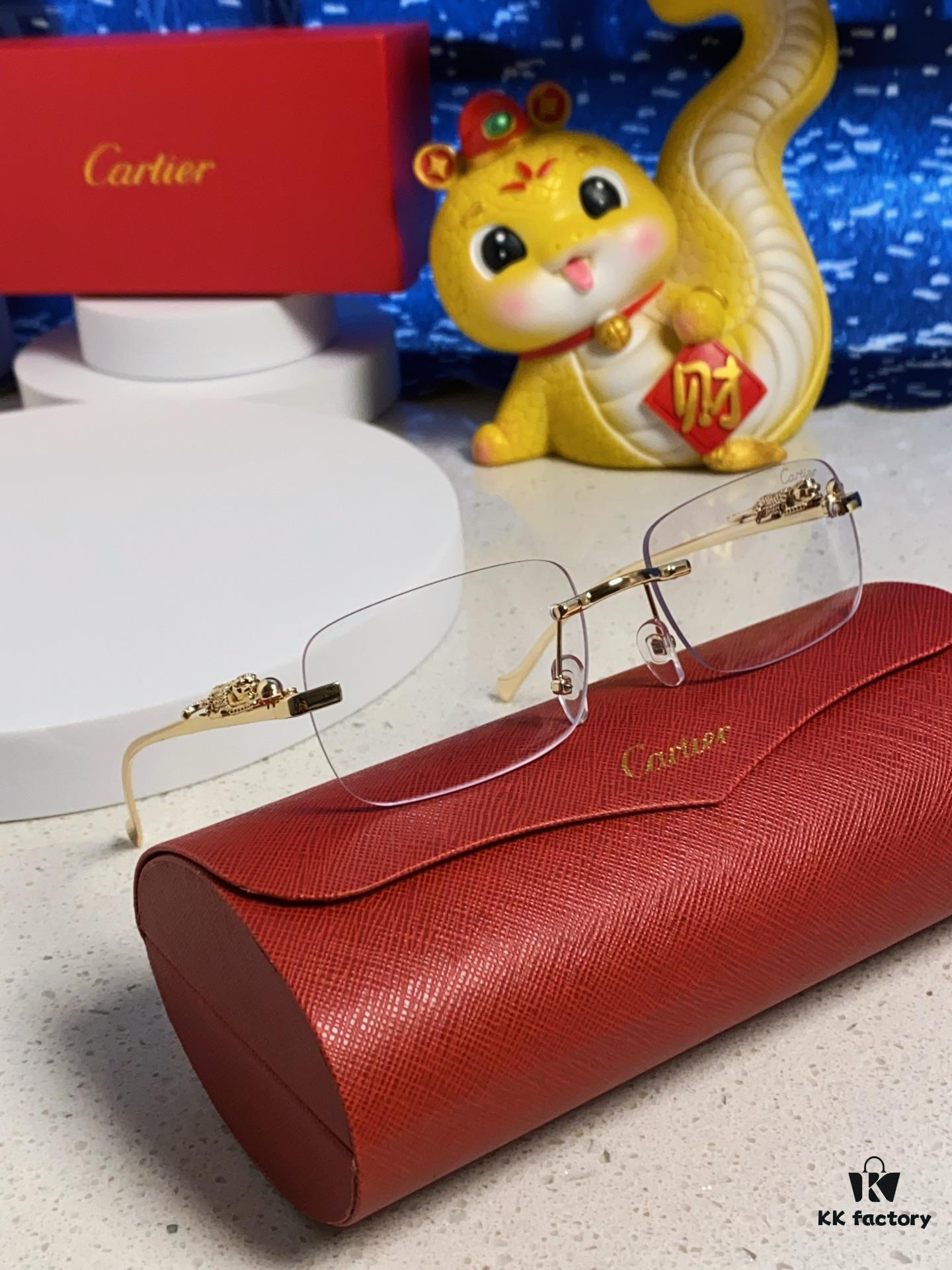6931fb683a89a121ed54c175 Cartier 2025 New Arrival Official Website 1:1 Minimalist Luxury Sunglasses with Iconic Leopard Logo on Temple