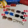 Cartier 2025 New Arrival Official Website 1:1 Minimalist Luxury Sunglasses with Iconic Leopard Logo on Temple