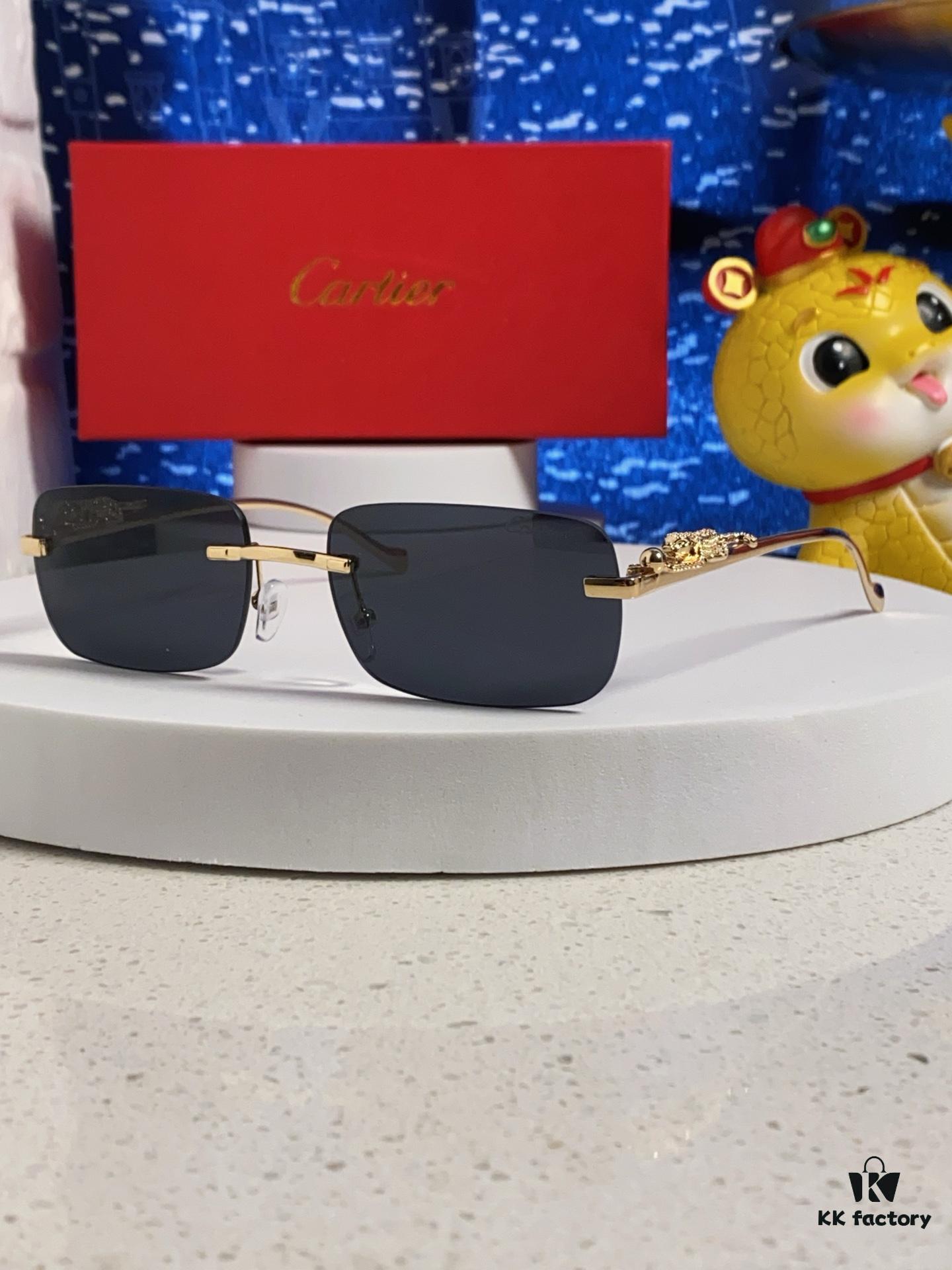 6931fb683a89a121ed54c178 Cartier 2025 New Arrival Official Website 1:1 Minimalist Luxury Sunglasses with Iconic Leopard Logo on Temple