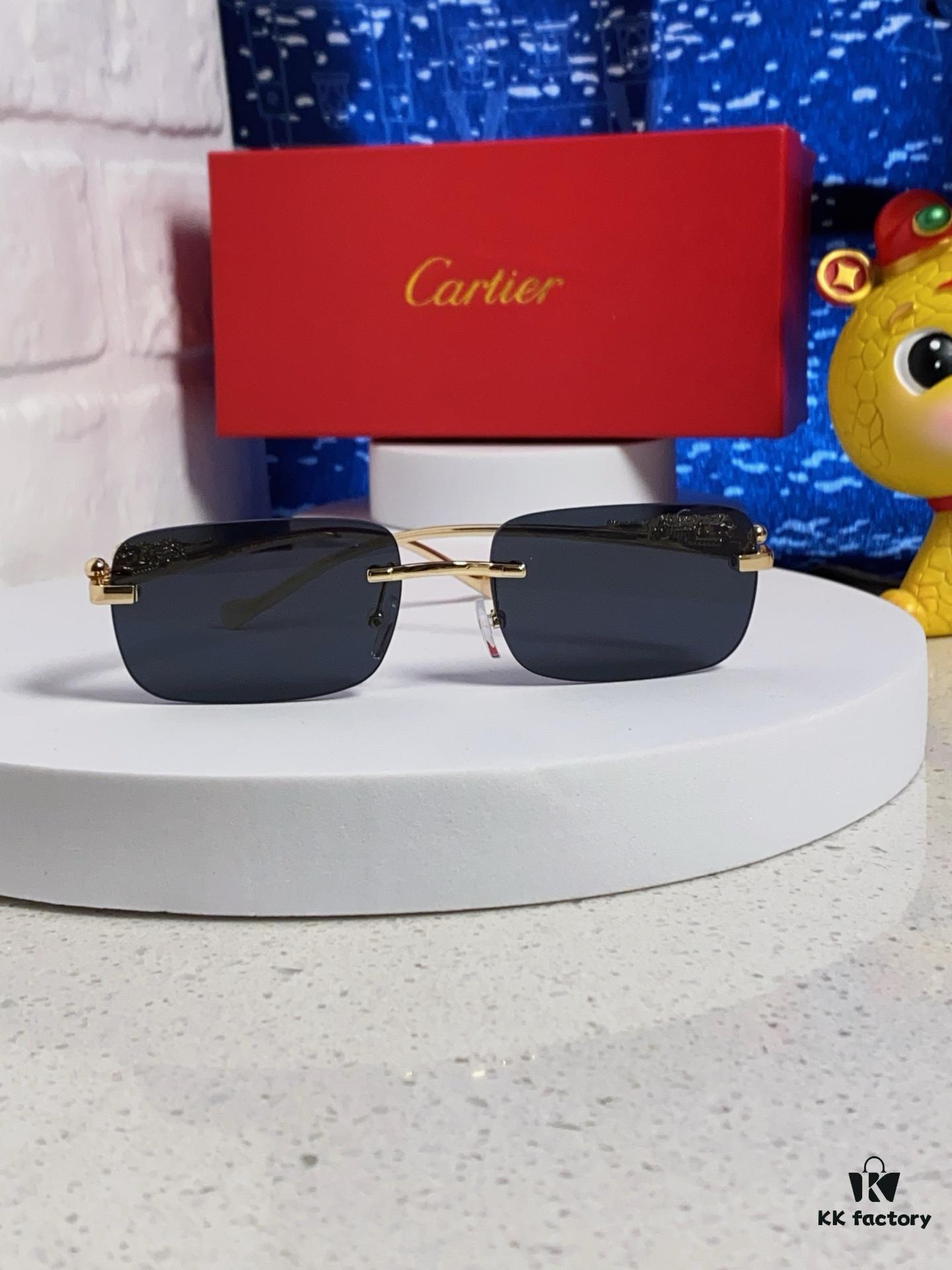 6931fb683a89a121ed54c179 Cartier 2025 New Arrival Official Website 1:1 Minimalist Luxury Sunglasses with Iconic Leopard Logo on Temple