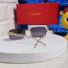 Cartier 2025 New Arrival Official Website 1:1 Minimalist Luxury Sunglasses with Iconic Leopard Logo on Temple