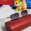 Cartier 2025 New Arrival Official Website 1:1 Minimalist Luxury Sunglasses with Iconic Leopard Logo on Temple