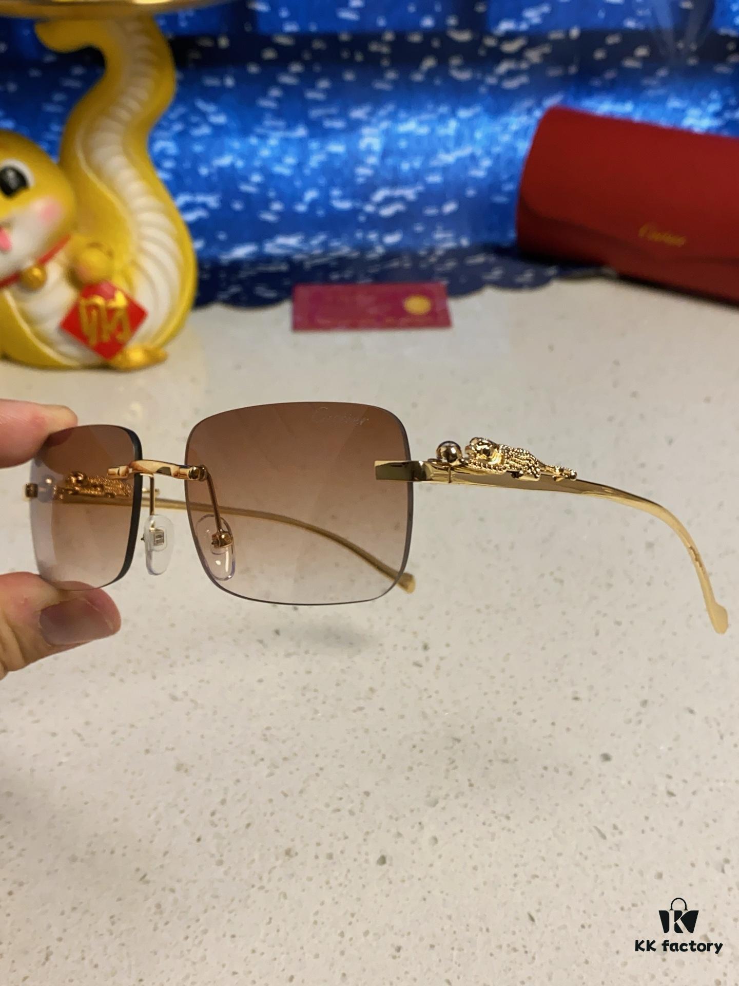 6931fb6a3a89a121ed54c191 Cartier 2025 New Arrival Official Website One-to-One Minimalist Luxury Sunglasses with Iconic Panther Logo on Temple