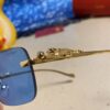 Cartier 2025 New Arrival Website One-to-One Minimalist Luxury Sunglasses with Iconic Leopard Logo on Temple