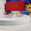 Cartier 2025 New Arrival Official Website 1:1 Minimalist Luxury Sunglasses with Iconic Leopard Logo on Temple
