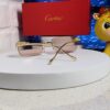Cartier 2025 New Arrival Official Website 1:1 Minimalist Luxury Sunglasses with Iconic Leopard Logo on Temple