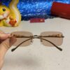 Cartier 2025 New Arrival Official Website 1:1 Minimalist Luxury Sunglasses with Iconic Leopard Logo on Temple