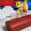 Cartier 2025 New Arrival Official Website 1:1 Minimalist Luxury Sunglasses with Iconic Leopard Logo on Temple