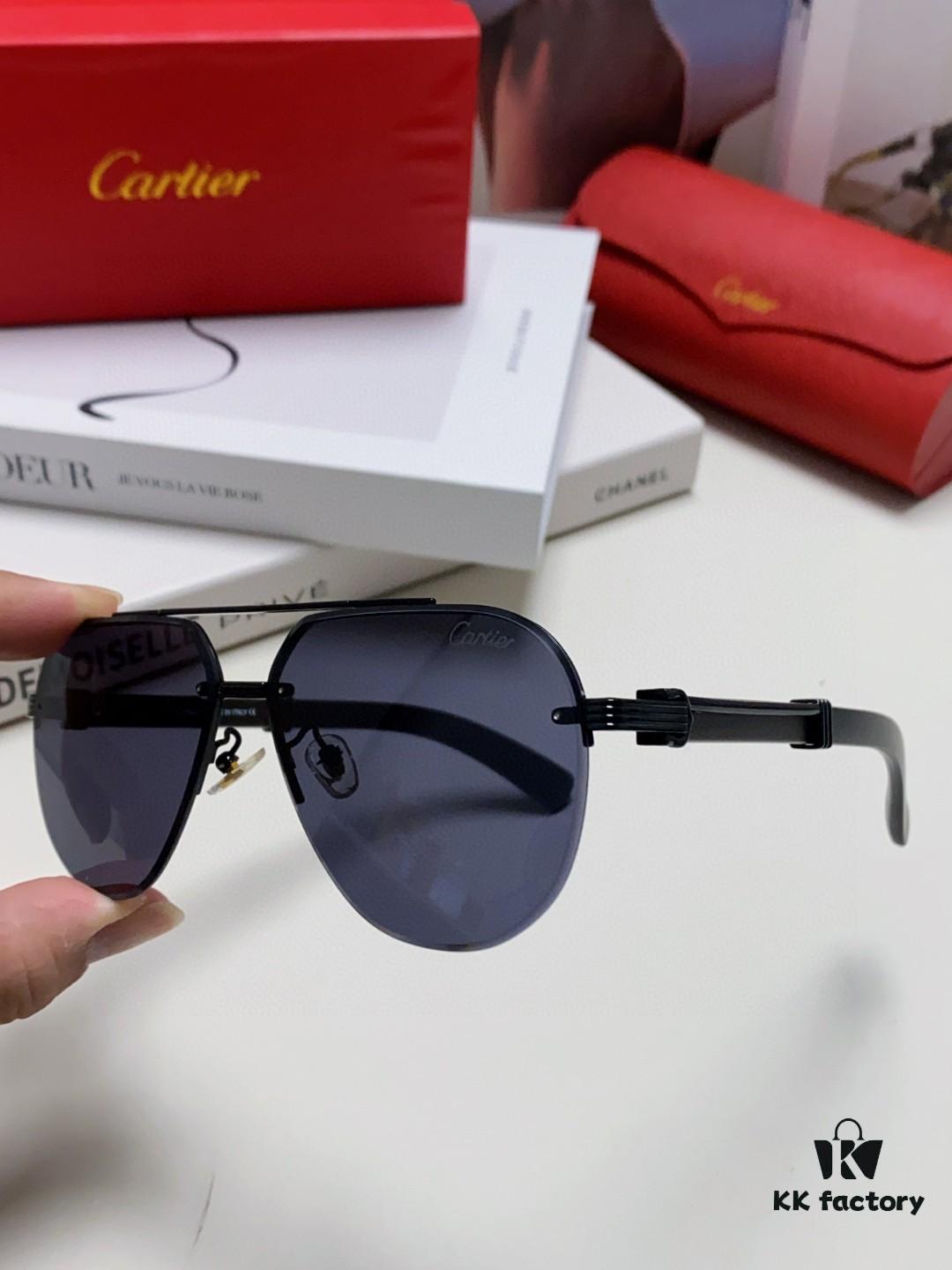 6931fb6e3a89a121ed54c1c1 Cartier 2024 Retro Double-Bridge Prescription Sunglasses with UV Protection, Oversized Frame for Men, Suitable for Driving