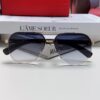 Cartier 2024 Retro Double Bridge Prescription Sunglasses with UV Protection, Oversized Frame for Men, Driving Sunglasses