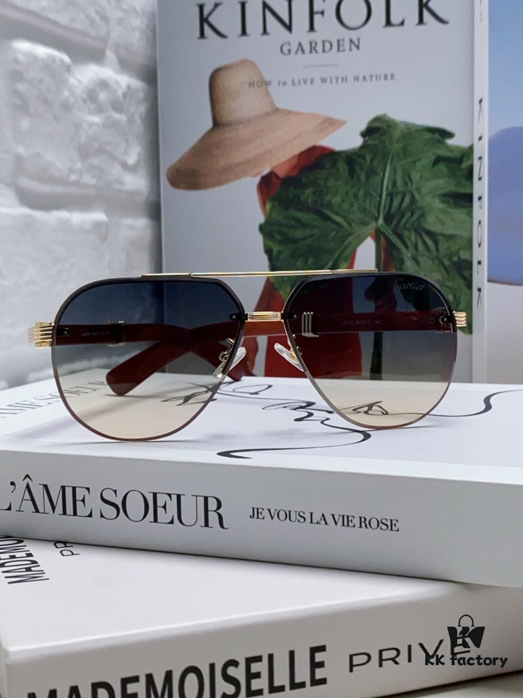 6931fb6f3a89a121ed54c1cd Cartier 2024 Retro Double-Bridge Myopia Sunglasses, UV Protection, Oversized Frame, Unisex Sun Glasses for Driving