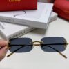 6931fb703a89a121ed54c1d8 Cartier 2024 New Square Frameless Cut-out Sunglasses for Women, Slimming and Stylish, European-American Fashion INS-Inspired Street Snap Trendy Sunglasses, Unique Small Eyewear