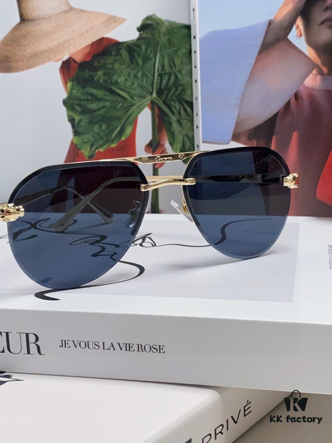 6931fb723a89a121ed54c1f4 Cartier Unisex Round-Framed Sunglasses, New Lightweight Metal Sun Glasses for Men and Women, Fashionable and Luxurious Driving Eyewear