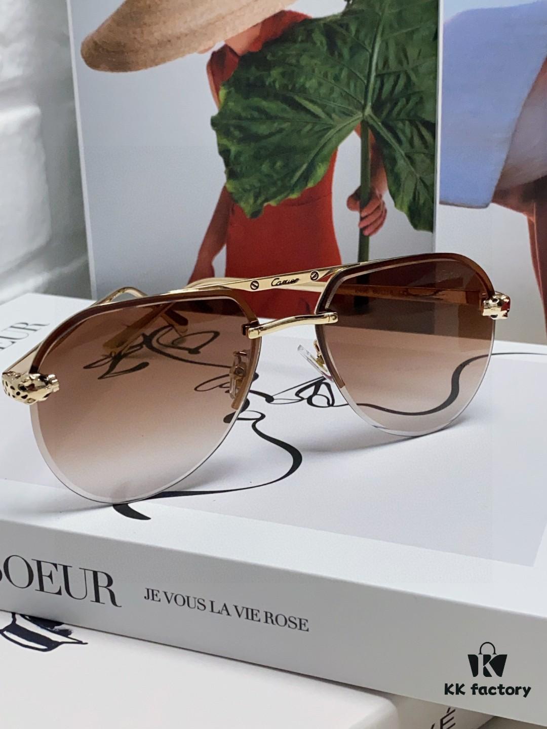 6931fb733a89a121ed54c1fd Cartier Unisex Round-Framed Sunglasses, Lightweight Metal Driving Sunglasses, Fashionable and Luxurious Design