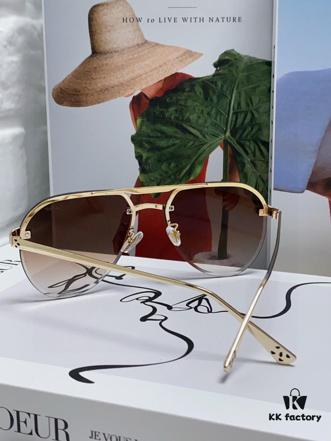 6931fb733a89a121ed54c1fe Cartier Unisex Round-Framed Sunglasses, Lightweight Metal Driving Sunglasses, Fashionable and Luxurious Design