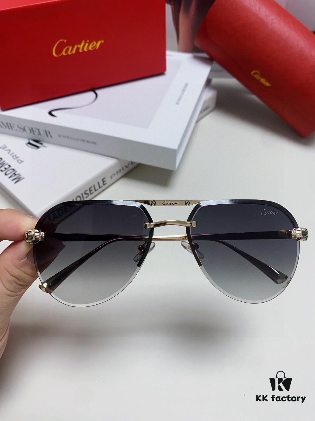 6931fb733a89a121ed54c209 Cartier Unisex Round Frame Sunglasses, Lightweight Metal Aviator Sun Glasses for Men and Women, Luxury Fashion Driving Eyewear