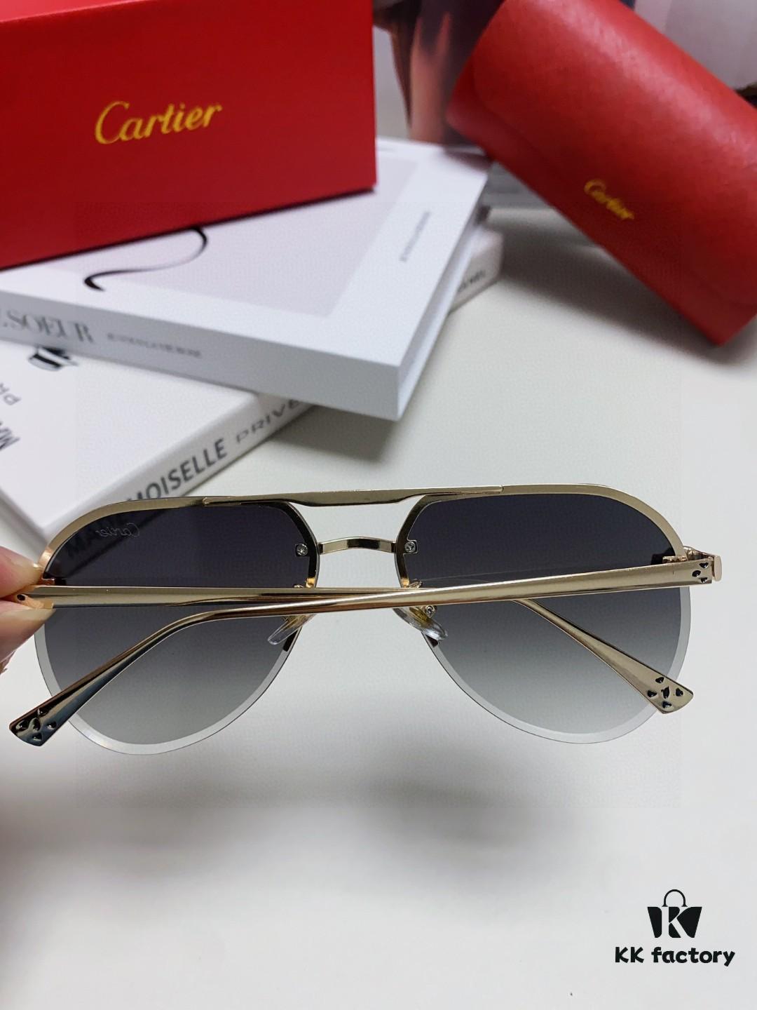 6931fb743a89a121ed54c20a Cartier Unisex Round Frame Sunglasses, Lightweight Metal Aviator Sun Glasses for Men and Women, Luxury Fashion Driving Eyewear