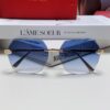 6931fb773a89a121ed54c235 Cartier 2024 New Unframed Sunglasses for Women, Classic Leopard-pattern Temples, Diamond-cut Edges, Gradient Lenses, Oversized Luxury Sunglasses