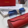 6931fb773a89a121ed54c236 Cartier 2024 New Unframed Sunglasses for Women, Classic Leopard-pattern Temples, Diamond-cut Edges, Gradient Lenses, Oversized Luxury Sunglasses