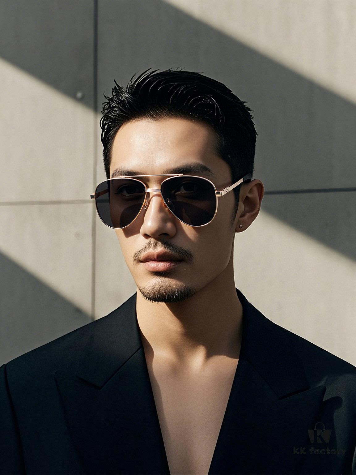 Cartier Unisex Polarized Sunglasses, Dual-Tone Lacquer Finish, Premium Imported Polarized Lenses by Polaroid, Exquisite Craftsmanship for Superior Style