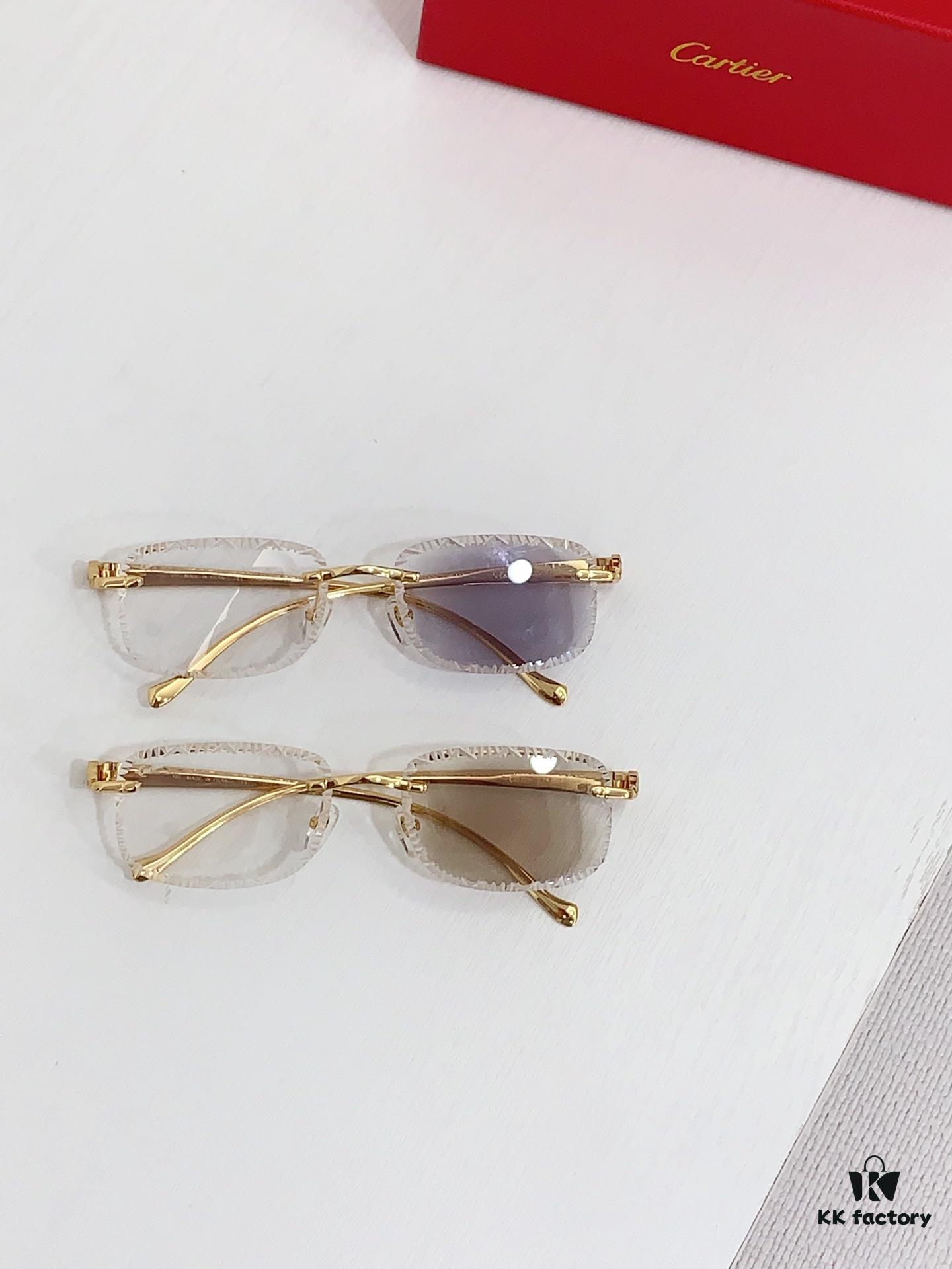 6931fb853a89a121ed54c2ec 185 Cartier Square Photochromic Sunglasses Model CT9527O Size 56-17