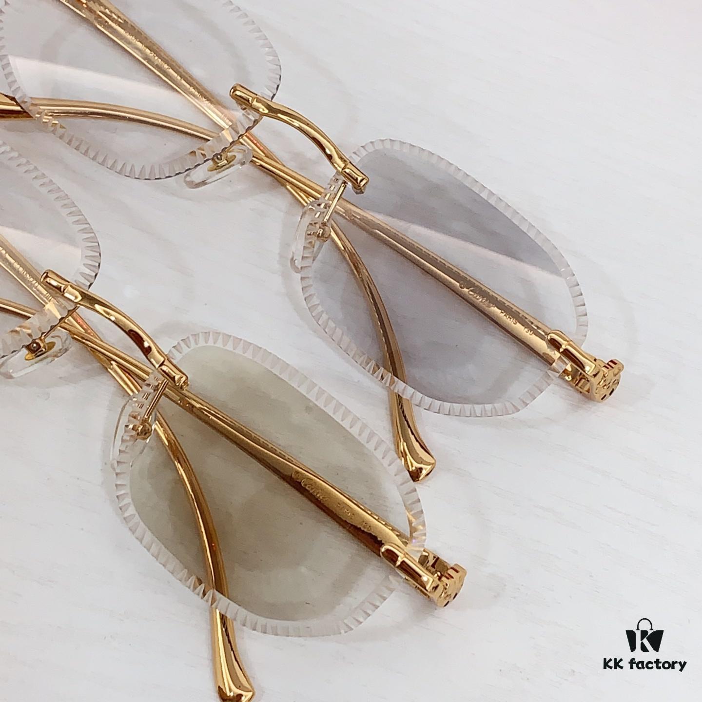 6931fb853a89a121ed54c2f3 185 Cartier Round Photochromic Lens Sunglasses Model CT9527O Size 56-17