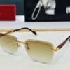 6931fb8b3a89a121ed54c33a New Arrival Cartier Model CT0482S Size 59-18-140 High-Quality Luxury Brand Iconic G-Type Driving Sunglasses