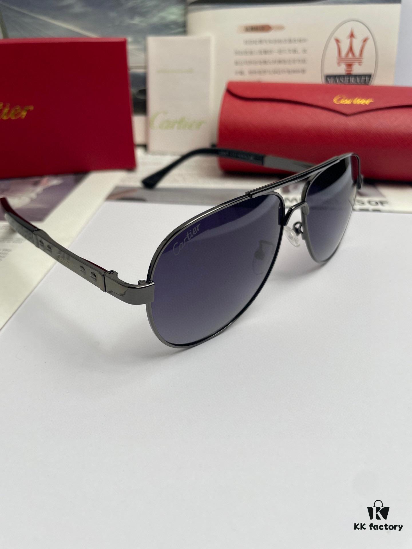 6931fb8d3a89a121ed54c35f New Arrival 💥 Brand: Cartier Unisex Polarized Sunglasses with High-Definition Nylon Lenses and Metal Alloy Logo Temples