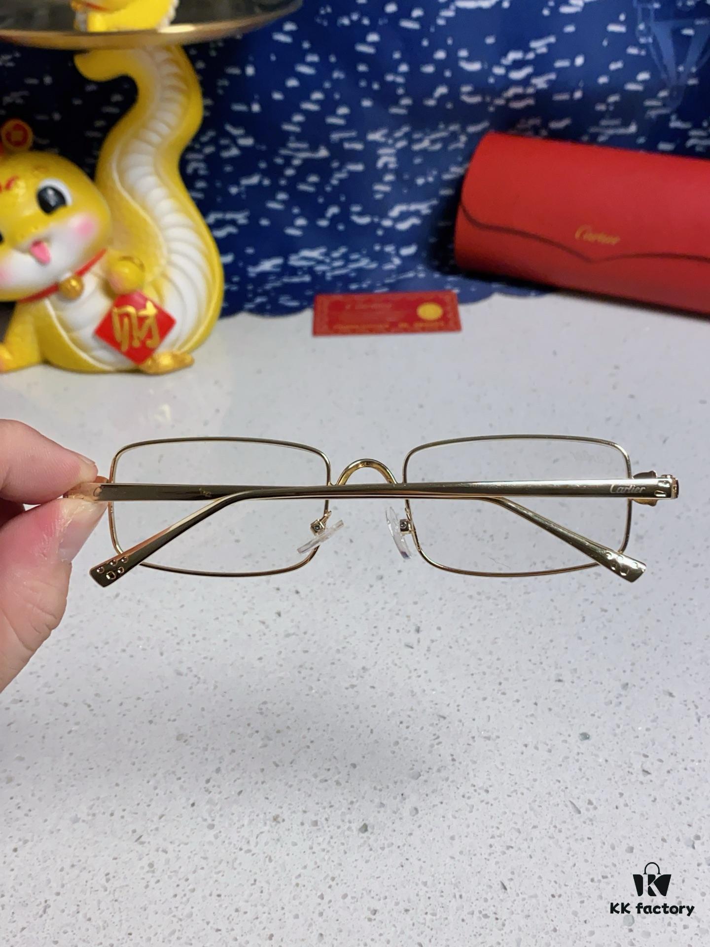 6931fb8f3a89a121ed54c36f Cartier 2025 Latest Metal Square Sunglasses for Men, Retro European and American Style Small Frame Leopard Design Fashion Sunglasses for Women, CT0473S