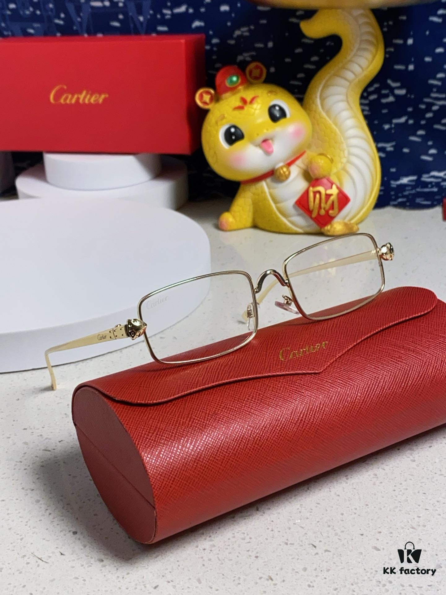6931fb8f3a89a121ed54c373 Cartier 2025 Latest Metal Square Sunglasses for Men, Retro European and American Style Small Frame Leopard Design Fashion Sunglasses for Women, CT0473S