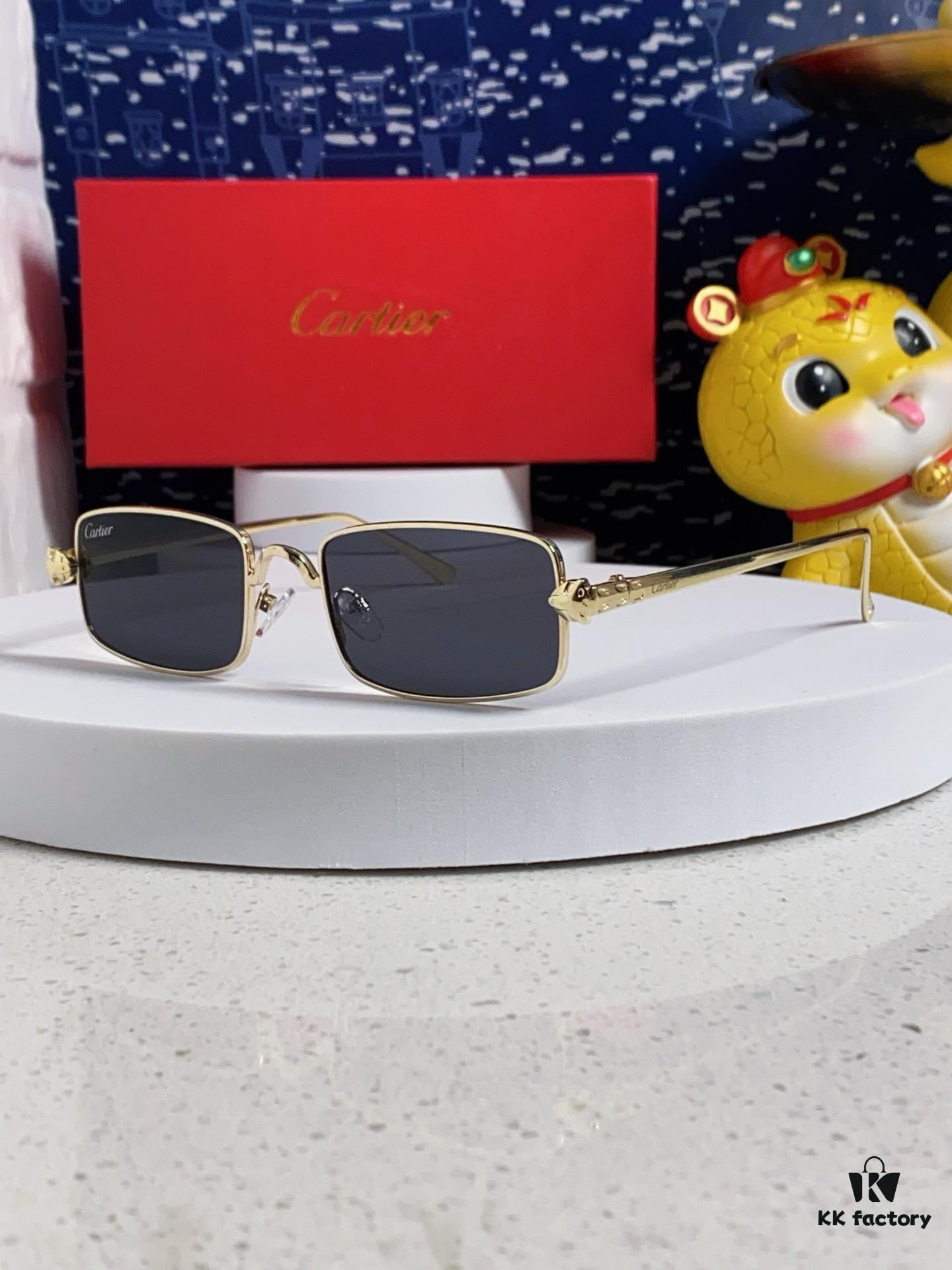 6931fb903a89a121ed54c37b Cartier 2025 Newest Metal Square Sunglasses Unisex, European and American Retro Stylish Small Frame Leopard Design Fashion Sunglasses CT0473S