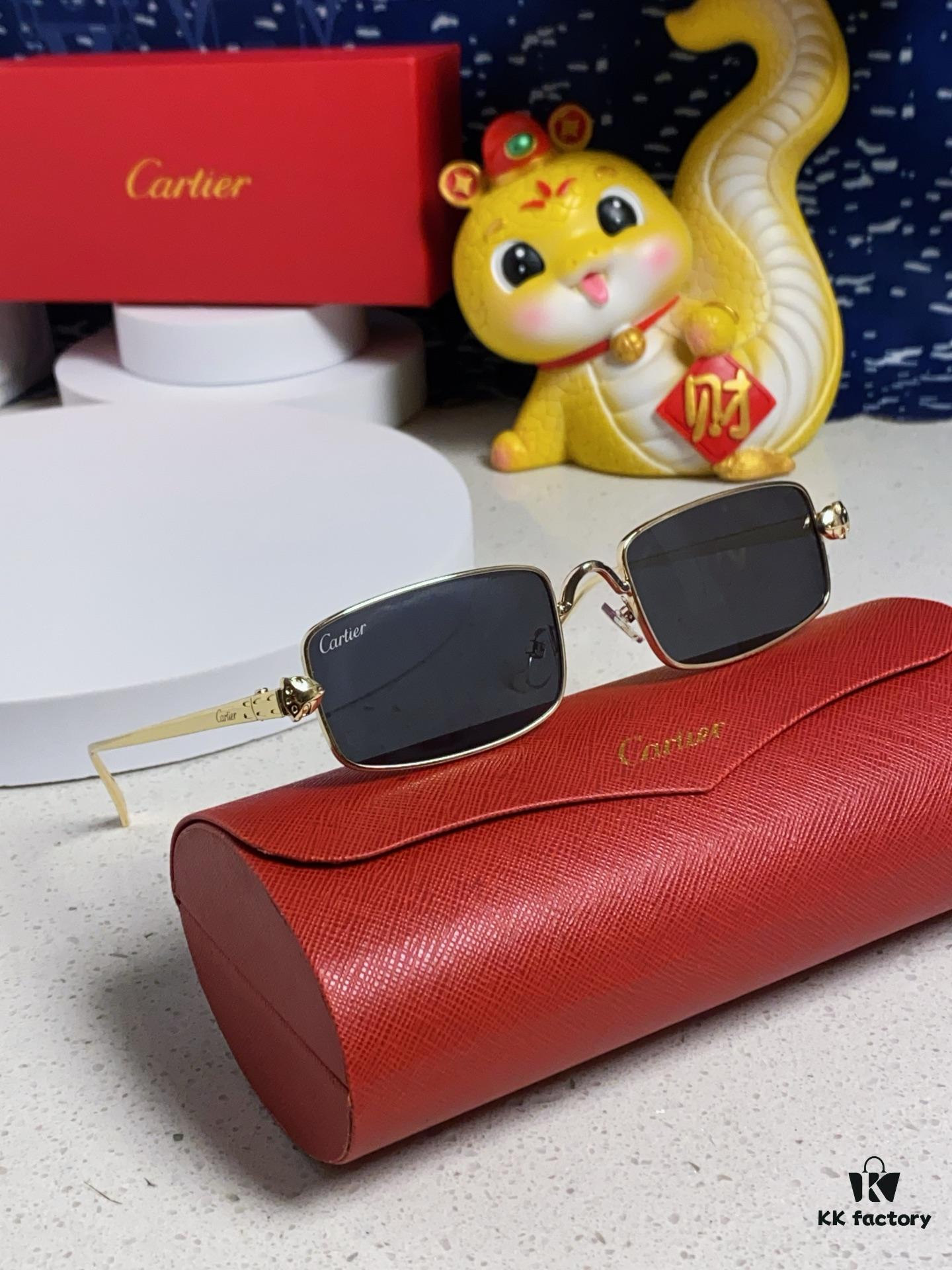 6931fb903a89a121ed54c383 Cartier 2025 Newest Metal Square Sunglasses Unisex, European and American Retro Stylish Small Frame Leopard Design Fashion Sunglasses CT0473S