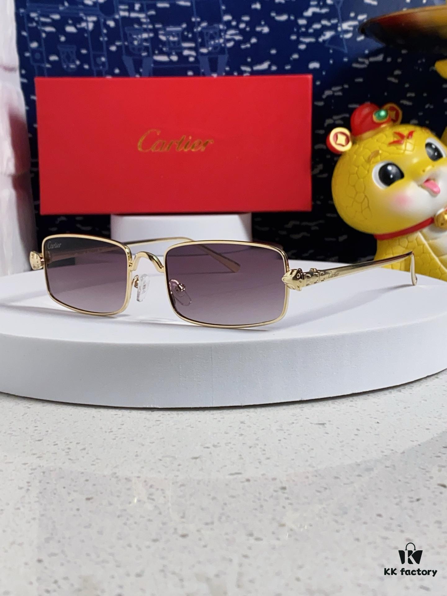 6931fb913a89a121ed54c38e Cartier 2025 Newest Metal Square Sunglasses for Men, European and American Retro Trend Small Frame Leopard Design Fashion Sunglasses for Women, CT0473S
