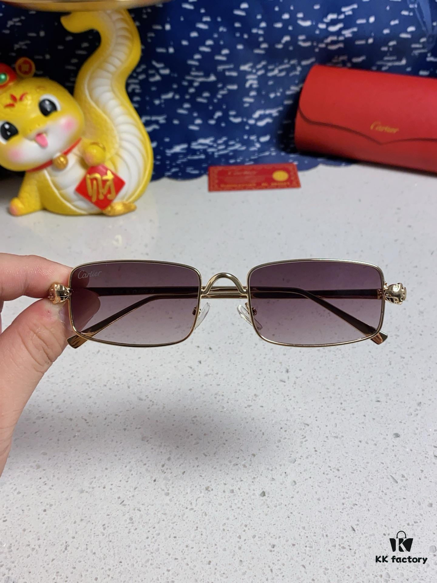 6931fb913a89a121ed54c391 Cartier 2025 Newest Metal Square Sunglasses for Men, European and American Retro Trend Small Frame Leopard Design Fashion Sunglasses for Women, CT0473S