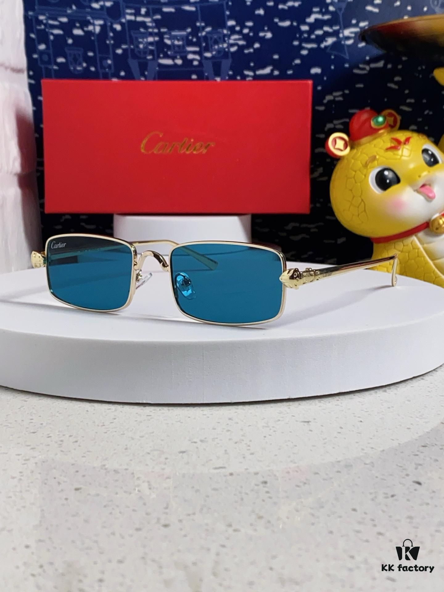 6931fb923a89a121ed54c397 Cartier 2025 Newest Metal Square Sunglasses for Men and Women, European and American Retro Trend Small Frame Leopard Design Fashionable Eyewear CT0473S