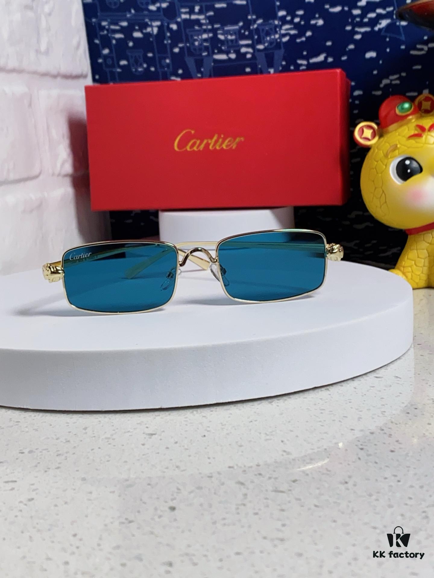 6931fb923a89a121ed54c398 Cartier 2025 Newest Metal Square Sunglasses for Men and Women, European and American Retro Trend Small Frame Leopard Design Fashionable Eyewear CT0473S