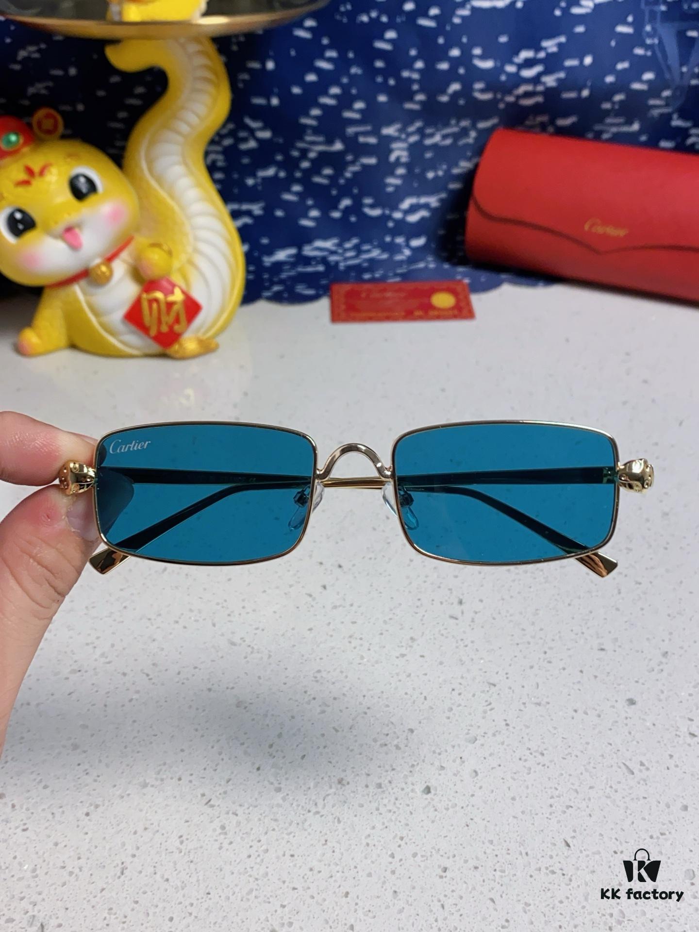 6931fb923a89a121ed54c39a Cartier 2025 Newest Metal Square Sunglasses for Men and Women, European and American Retro Trend Small Frame Leopard Design Fashionable Eyewear CT0473S