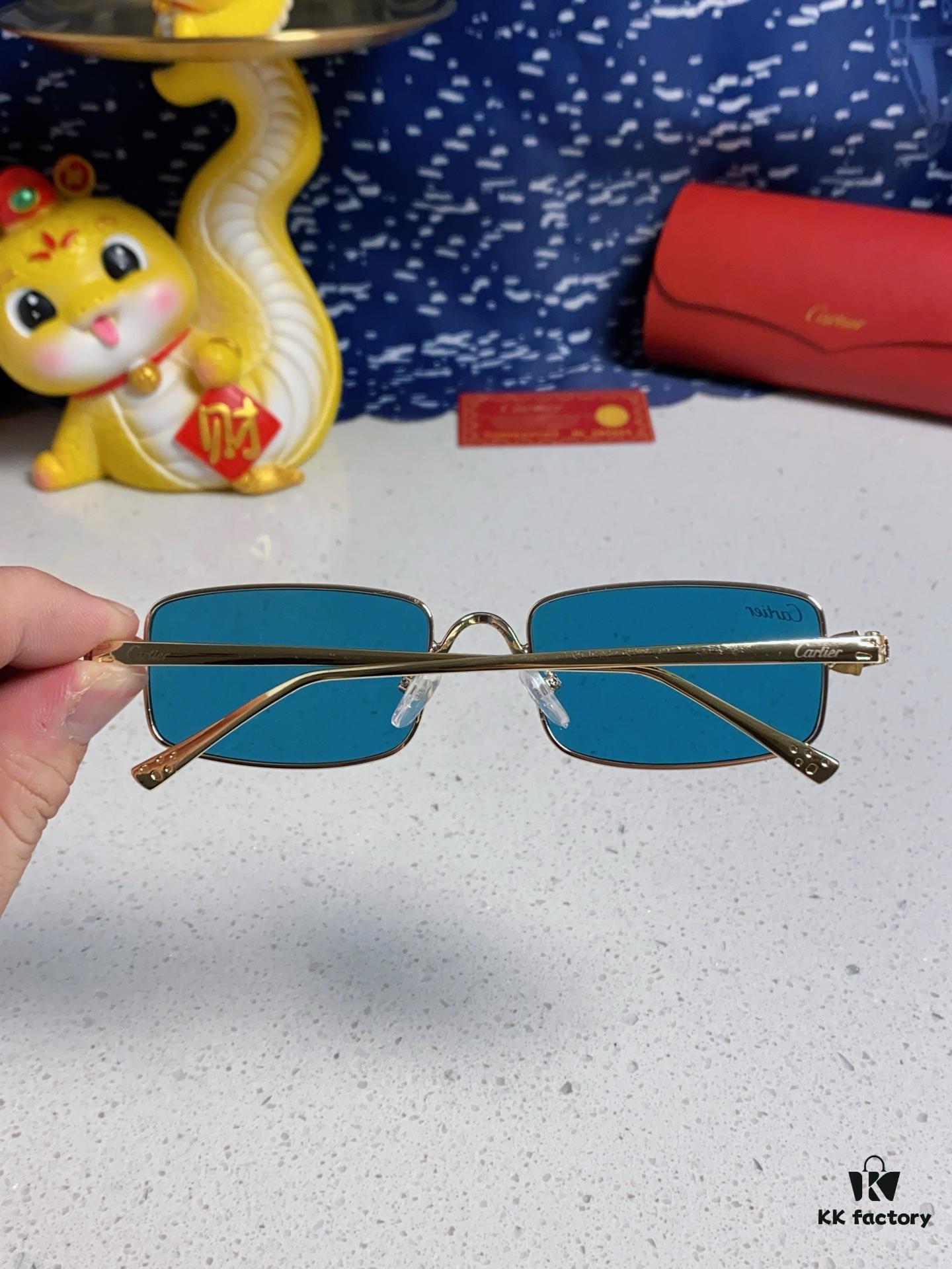 6931fb923a89a121ed54c39b Cartier 2025 Newest Metal Square Sunglasses for Men and Women, European and American Retro Trend Small Frame Leopard Design Fashionable Eyewear CT0473S