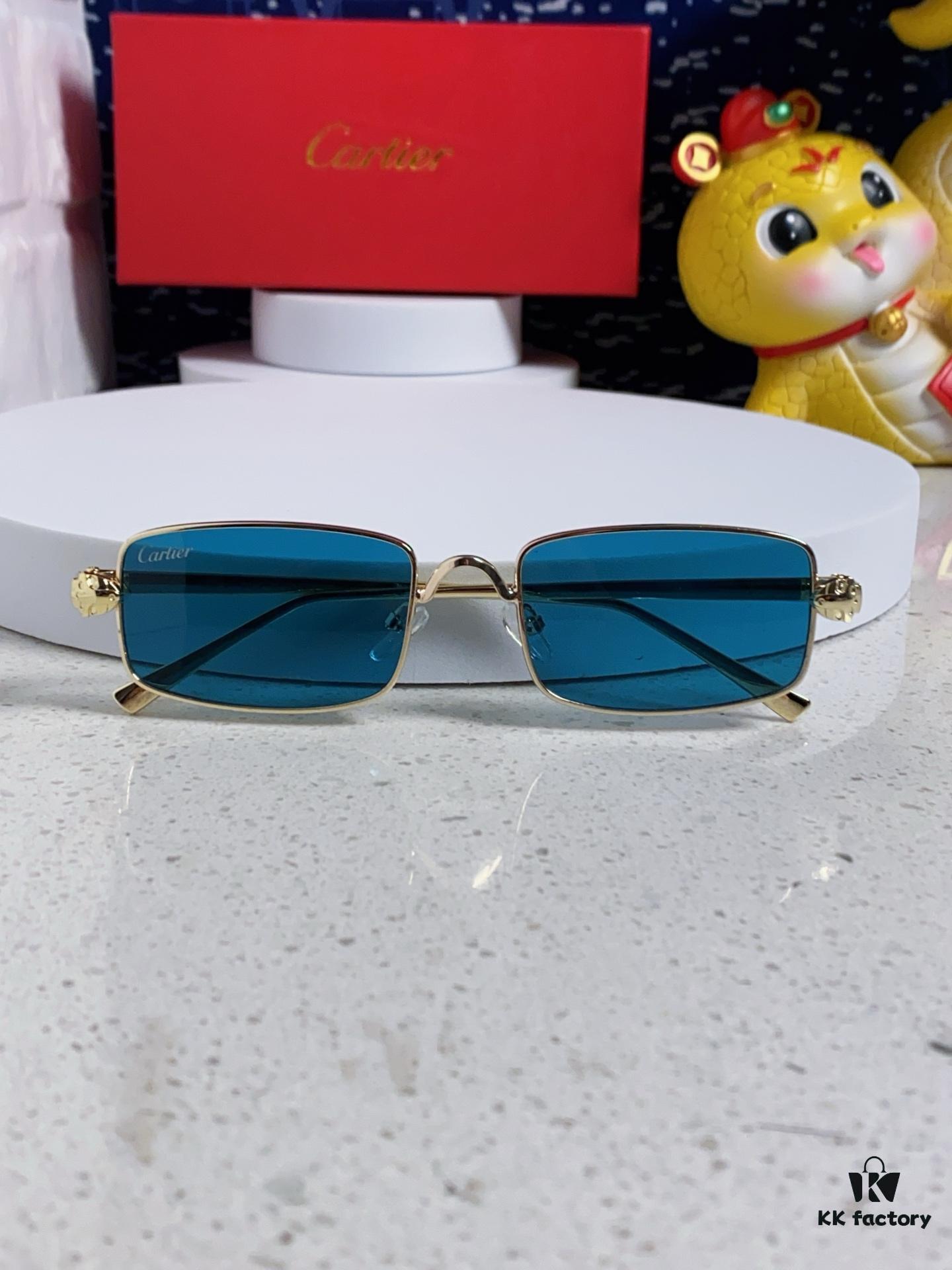 6931fb933a89a121ed54c39e Cartier 2025 Newest Metal Square Sunglasses for Men and Women, European and American Retro Trend Small Frame Leopard Design Fashionable Eyewear CT0473S