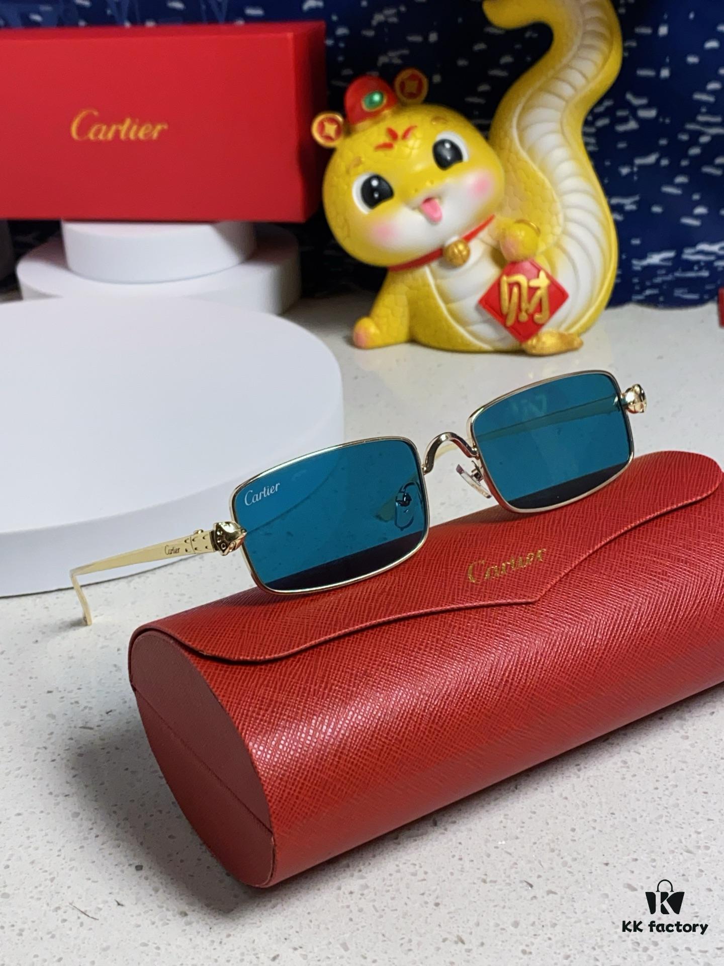 6931fb933a89a121ed54c39f Cartier 2025 Newest Metal Square Sunglasses for Men and Women, European and American Retro Trend Small Frame Leopard Design Fashionable Eyewear CT0473S
