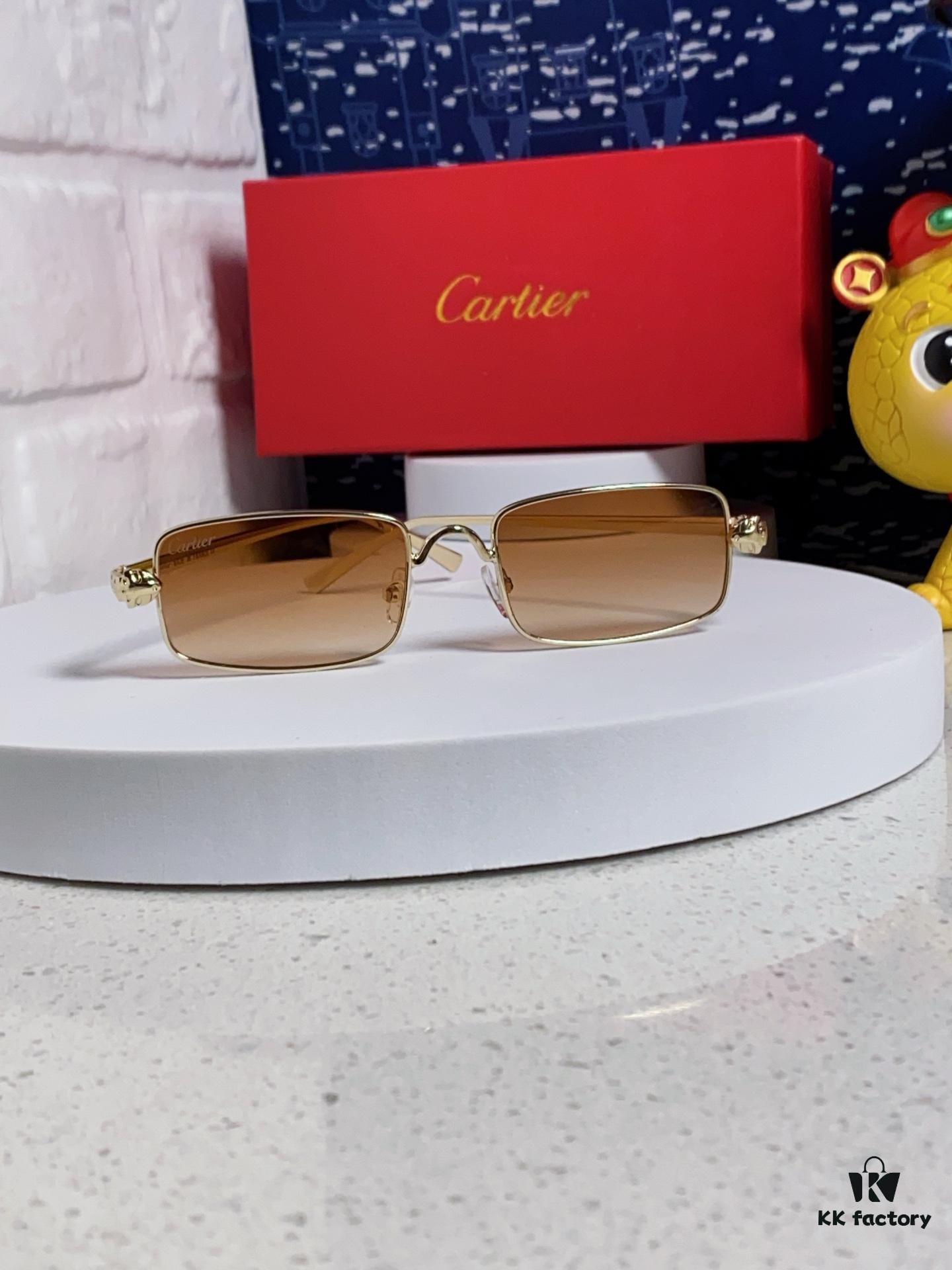 6931fb933a89a121ed54c3a1 Cartier 2025 Latest Metal Square Sunglasses for Men, European and American Retro Trend Small Frame Leopard Design Unisex Fashion Sunglasses CT0473S