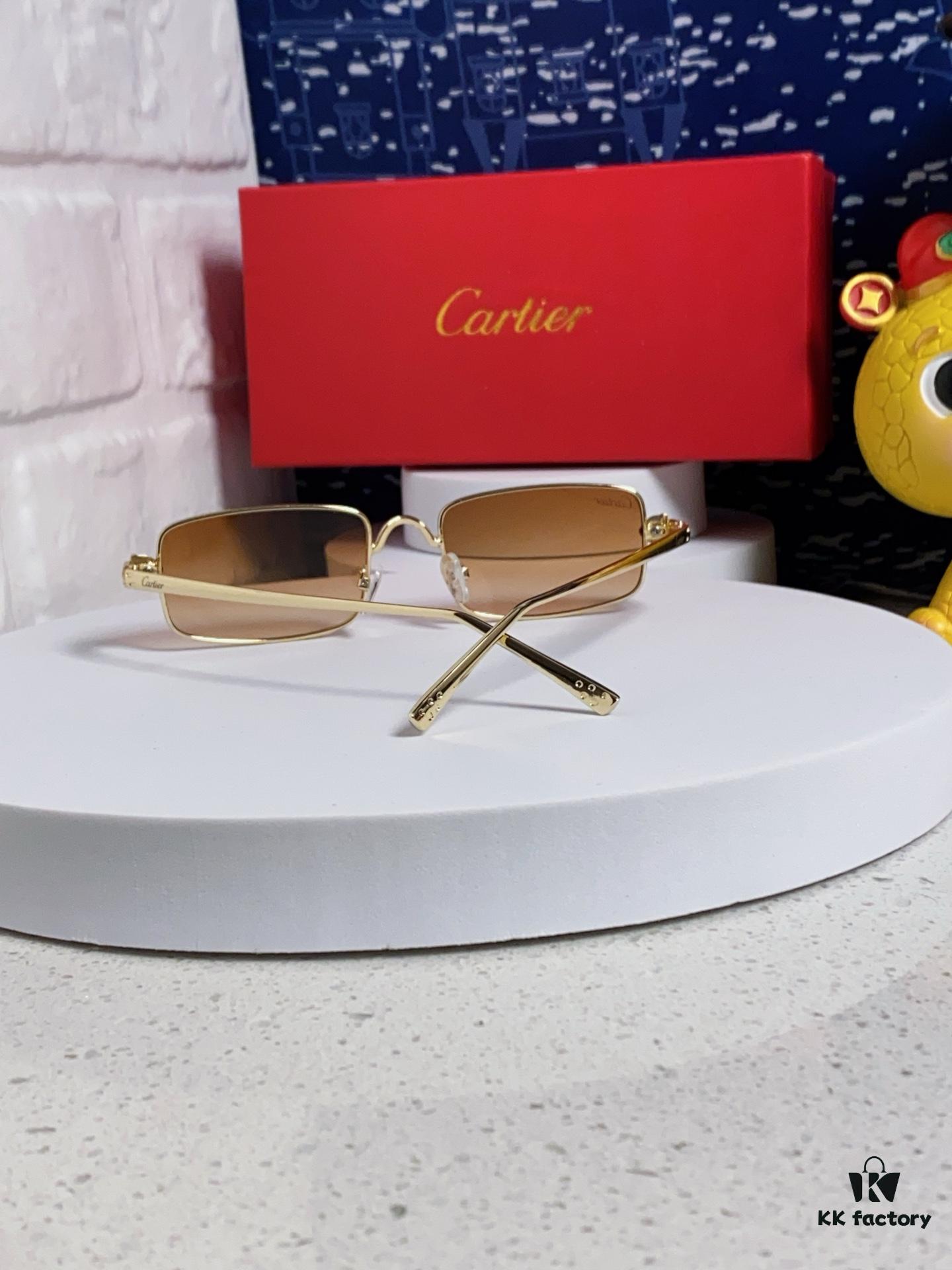 6931fb933a89a121ed54c3a2 Cartier 2025 Latest Metal Square Sunglasses for Men, European and American Retro Trend Small Frame Leopard Design Unisex Fashion Sunglasses CT0473S