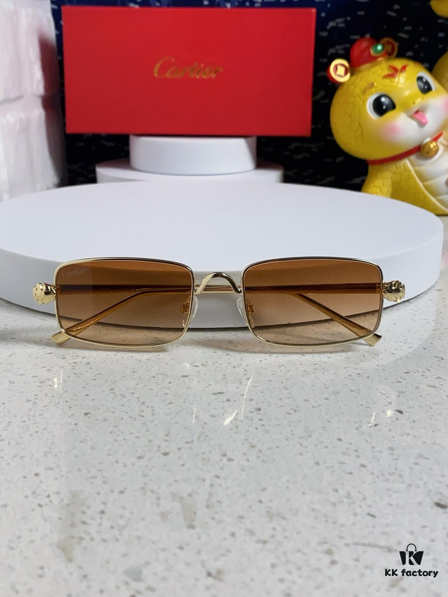 6931fb933a89a121ed54c3a7 Cartier 2025 Latest Metal Square Sunglasses for Men, European and American Retro Trend Small Frame Leopard Design Unisex Fashion Sunglasses CT0473S