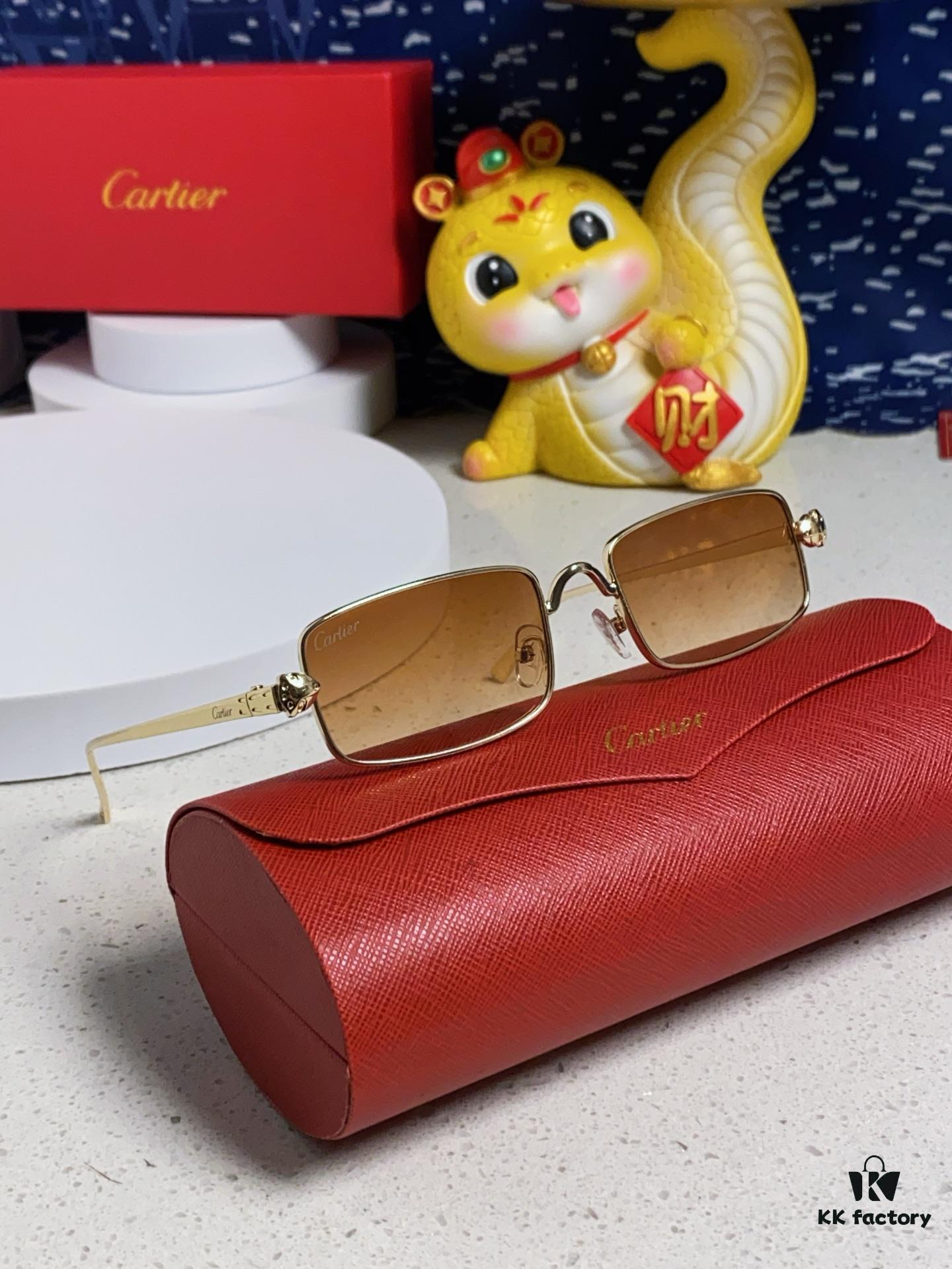 6931fb933a89a121ed54c3a8 Cartier 2025 Latest Metal Square Sunglasses for Men, European and American Retro Trend Small Frame Leopard Design Unisex Fashion Sunglasses CT0473S