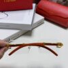 6931fb963a89a121ed54c3d1 Cartier 2025 New Fashion Rimless Sunglasses with Unique Leopard Print and Woodgrain Temples, Square Frame Unisex Eyewear