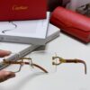 6931fb973a89a121ed54c3d2 Cartier 2025 New Fashion Rimless Sunglasses with Unique Leopard Print and Woodgrain Temples, Square Frame Unisex Eyewear